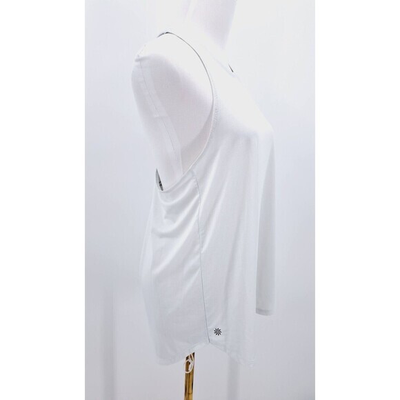 Athleta White‎ T Back Strap Power Of She Workout Tank Top Womens Size Small - Picture 3 of 8
